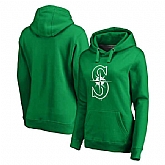 Women Seattle Mariners Fanatics Branded Kelly Green St. Patrick's Day White Logo Pullover Hoodie,baseball caps,new era cap wholesale,wholesale hats